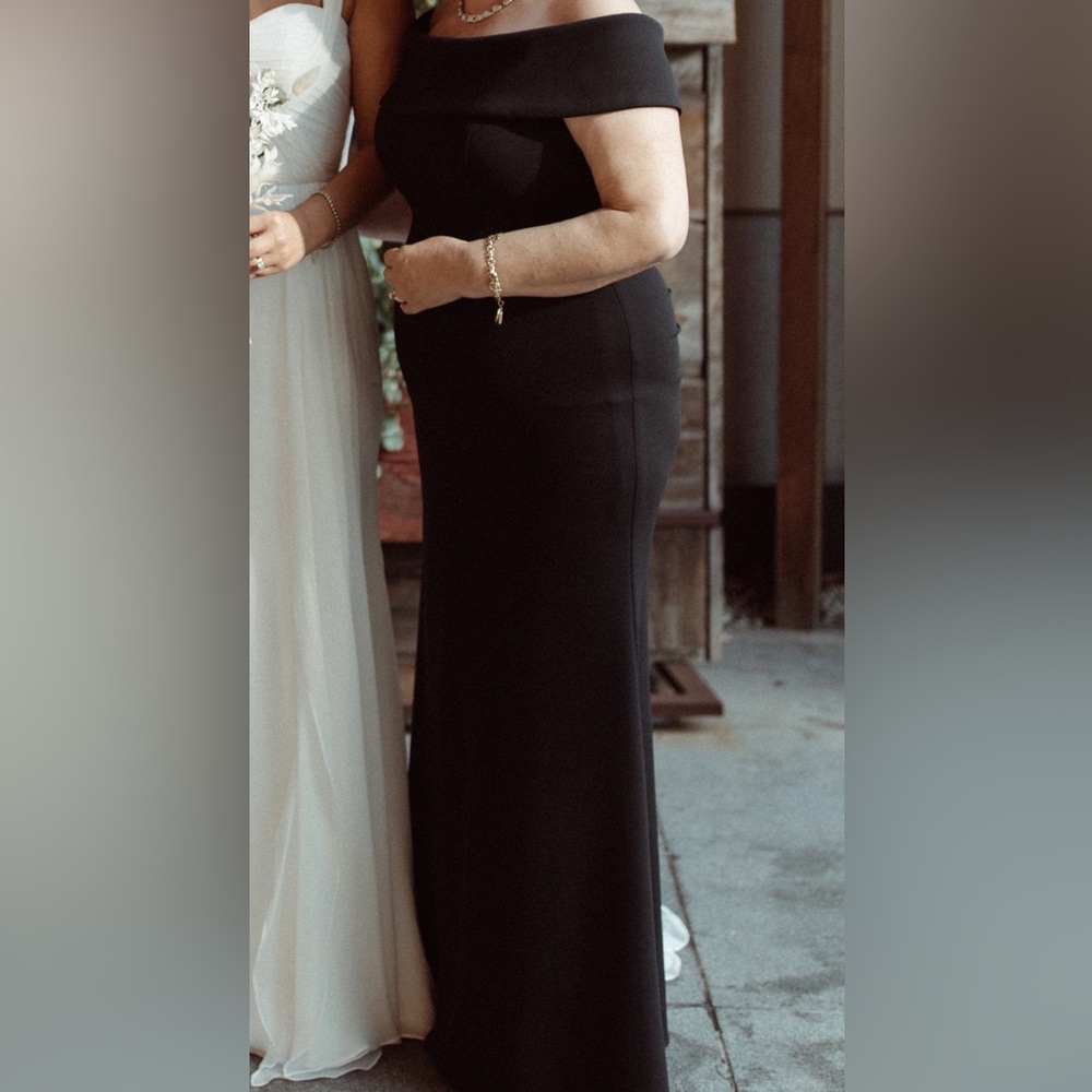 Elegant Black Long Gown